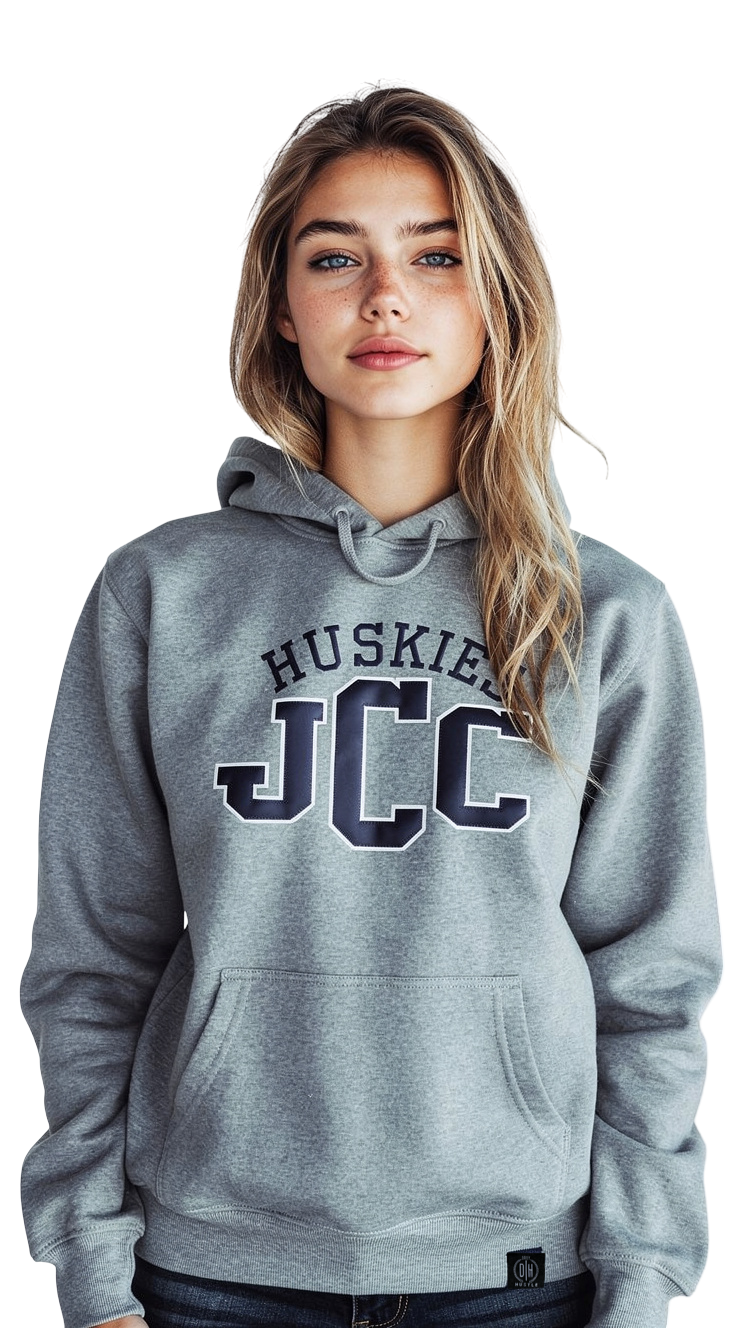 JCC HUSKIES IN SESSION HOODIES .