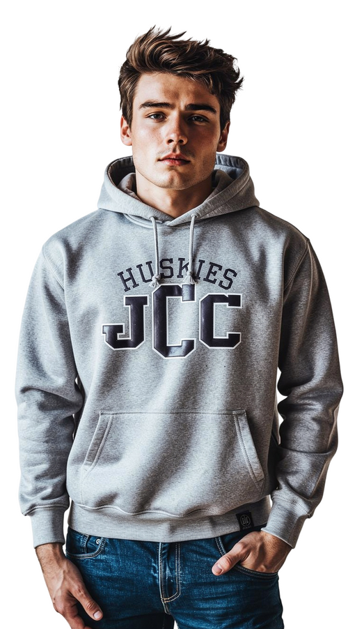 JCC HUSKIES IN SESSION HOODIES .